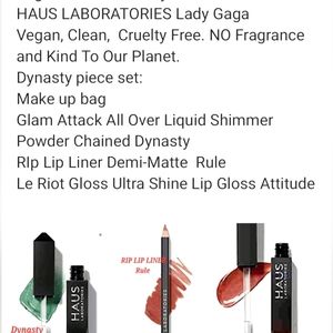 Haus Laboratories Dynasty 4 piece Makeup set w/ Black makeup bag